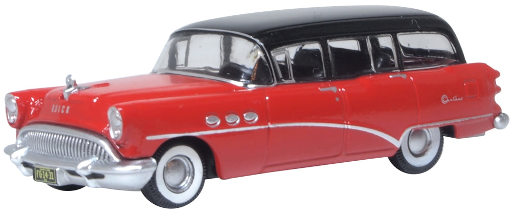 Actual Oxford Diecast 87BCE54004 1954 Buick Century Estate Wagon three-quarter view