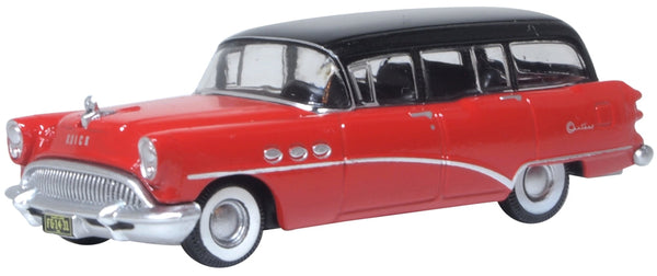 Actual Oxford Diecast 87BCE54004 1954 Buick Century Estate Wagon three-quarter view