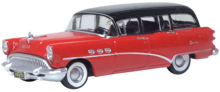 Actual Oxford Diecast 87BCE54004 1954 Buick Century Estate Wagon three-quarter view