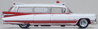 Oxford 87CM59001 1959 Miller-Meteor Ambulance, Approximately 1:100 scale, passenger-side profile