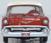 Oxford 87CN57008 1957 Chevrolet Nomad in Adobe Beige/Sierra Gold, 1:87 model, front view