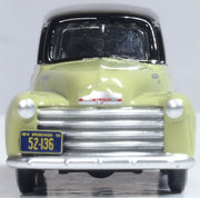 Oxford 87CV50004 1950 Chevrolet Panel Van Speciality Foods, 1:87 scale, front view