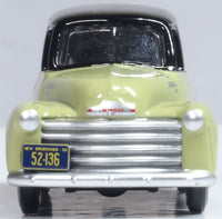 Oxford 87CV50004 1950 Chevrolet Panel Van Speciality Foods, 1:87 scale, front view
