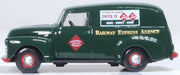 Oxford 87CV50005 1950 Chevrolet Panel Van Railway Express Agency, 1:87 scale, driver-side profile