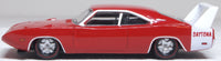 Oxford 87DD69005 1969 Dodge Charger Daytona, Charger Red/White, 1:87 scale, driver-side profile