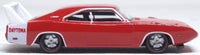 Oxford 87DD69005 1969 Dodge Charger Daytona, Charger Red/White, 1:87 scale, passenger-side profile