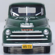 Oxford 87DP48004 1948 Dodge B-1B Pickup Railway Express Agency, Dark Green/REA, 1:87 scale, front view