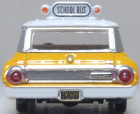 Oxford 87FC64002 1964 Ford Country Station Wagon Central School Bus, 1:87 scale, rear view