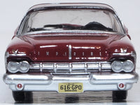 Oxford 87IC59003 1959 Imperial Crown 2-Door Hardtop, Radiant Red/Black, 1:87 scale, front view