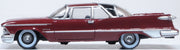 Oxford 87IC59003 1959 Imperial Crown 2-Door Hardtop, Radiant Red/Black, 1:87 scale, driver-side profile