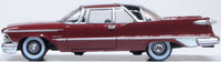 Oxford 87IC59003 1959 Imperial Crown 2-Door Hardtop, Radiant Red/Black, 1:87 scale, driver-side profile