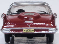 Oxford 87IC59003 1959 Imperial Crown 2-Door Hardtop, Radiant Red/Black, 1:87 scale, rear view