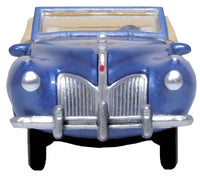 Oxford 87LC41007 1941 Lincoln Continental Convertible, Darian Blue/Tan, 1:87 scale, front view