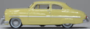 Oxford 87ME49011 1949 Mercury Eight Coupe, Calabash Yellow, 1:87 scale, driver-side profile