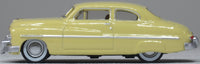 Oxford 87ME49011 1949 Mercury Eight Coupe, Calabash Yellow, 1:87 scale, driver-side profile