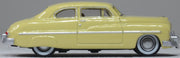 Oxford 87ME49011 1949 Mercury Eight Coupe, Calabash Yellow, 1:87 scale, passenger-side profile