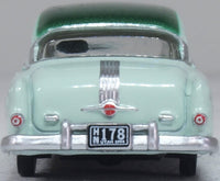 Oxford 87PC54005 1954 Pontiac Chieftain 4-Door Sedan, Shannon Green/Brookmere Green, 1:87 scale, rear view