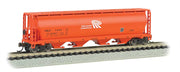 Bachmann N Scale 4 Bay Cylindrical Grain Hopper - Potash #1455 – 19156 — retailer product view