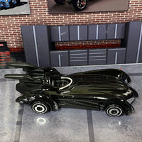 Loose Hot Wheels - Batman and Robin Batmobile - Black and Chrome