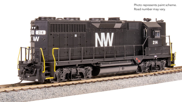 Broadway Limited Imports HO EMD GP35, N&W 203, Black w/ White, High Hood, Paragon4 Sound/DCC/DC — product view 1