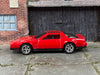 Custom Hot Wheels - 1984 Pontiac Firebird - Red and Black - Chrome Mag Wheels - Rubber Tires