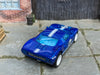 Custom Hot Wheels - Ford GT-40 - Blue and White - White Mag Wheels - Rubber Tires