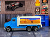 Loose Hot Wheels - Tanker Truck - Blue and White MT. Rushmore