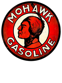 Mohawk Gasoline Vintage Gas and Oil artwork close-up