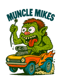 Muncle Mikes Hot Rod and Rat Rod Shirt Mayhem! Monster Rods! (004) artwork close-up