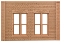DPM N Scale Modulars System(TM) (Plastic) -- Street/Dock Level Entry Doors pkg(3) 3-1/2" Wide x 1-13/32" High (8.7 x 3. (60104) product view 3