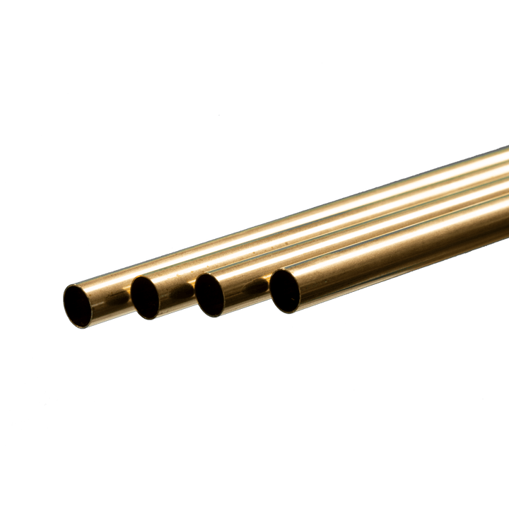 Round Brass Tube: 13/32" OD x 0.014" Wall x 36" Long (4 Pieces) — exact K&S Engineering product reference