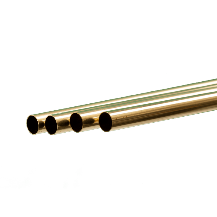 Round Brass Tube: 7/16" OD x 0.014" Wall x 36" Long (4 Pieces) — exact K&S Engineering product reference