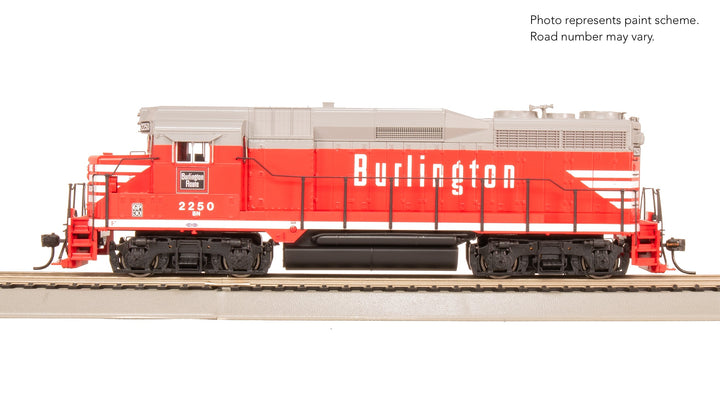 Broadway Limited Imports HO EMD GP30, BN 2250, Chinese Red w/ BN patch, No-Sound/DCC-Ready — product view 1