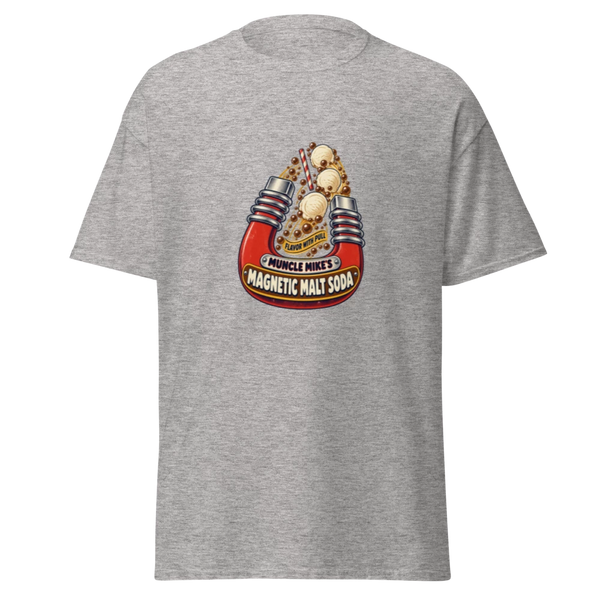 Magnetic Malt Soda T-Shirt product mockup
