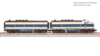Broadway Limited Imports N EMD F3 A/B, Demo 754A1/754B1, Blue & Aluminum, A-unit Paragon4 Sound/DC/DCC, Unpowered B — product view 2