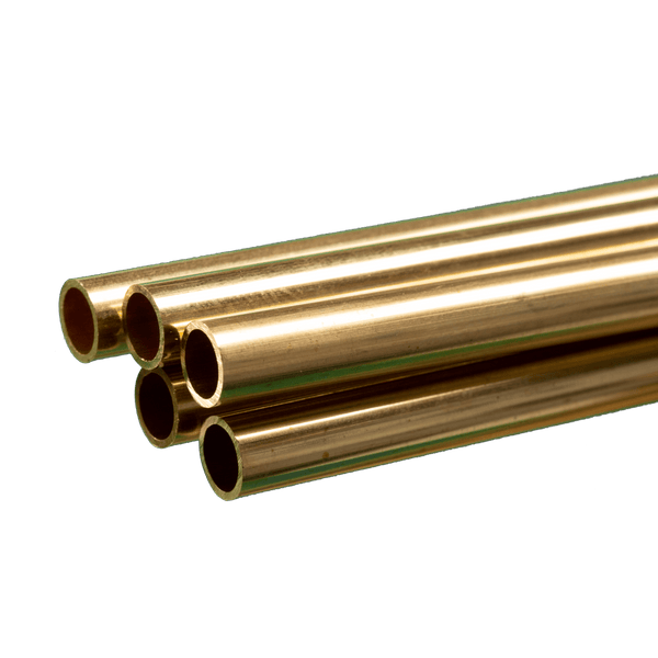 Round Brass Tube: 1/4" OD x 0.029" Wall x 36" Long (5 Pieces) — exact K&S Engineering product reference