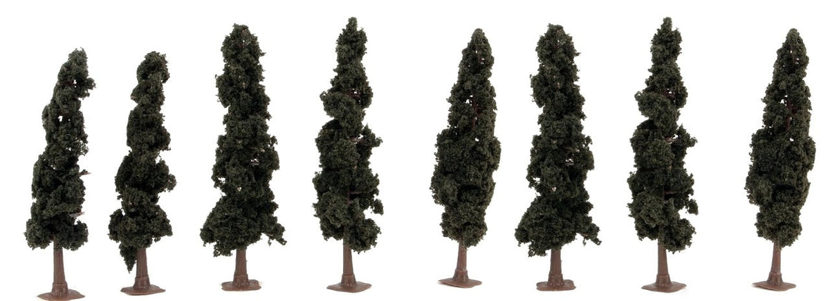 JTT Scenery Products 92134 Conifer Trees, 4" to 4-1/2" (8) — exact product view