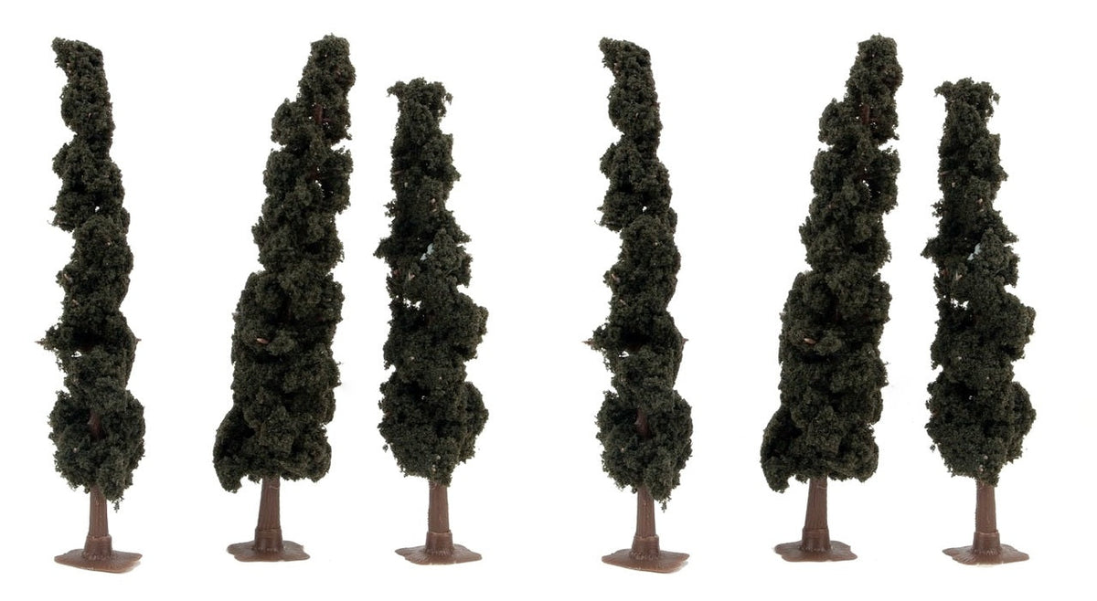 JTT Scenery Products 92135 Conifer Trees, 5-1/2" to 6" (6) — exact product view