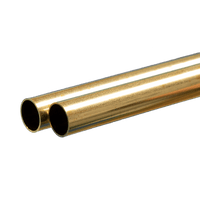 Round Brass Tube: 5/8" OD x 0.029" Wall x 36" Long (2 Pieces) — exact K&S Engineering product reference