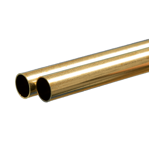 Round Brass Tube: 5/8" OD x 0.029" Wall x 36" Long (2 Pieces) — exact K&S Engineering product reference