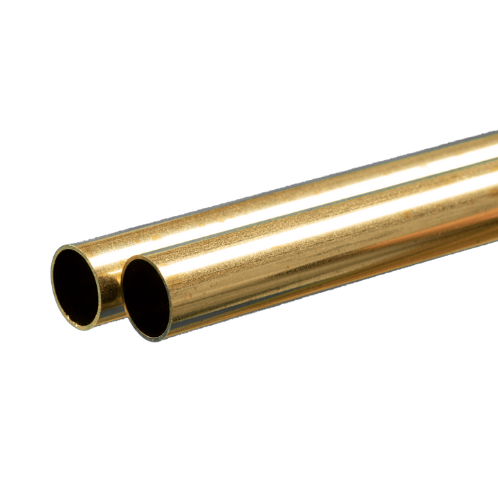 Round Brass Tube: 5/8" OD x 0.029" Wall x 36" Long (2 Pieces) — exact K&S Engineering product reference