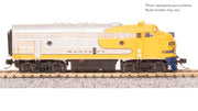 Broadway Limited Imports N EMD F7 AB, ATSF 341/345A, Yellow Warbonnet, A-unit Paragon4 Sound/DC/DCC, Unpowered B — product view 2
