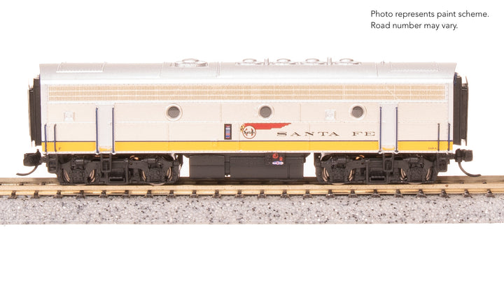 Broadway Limited Imports N EMD F7B, ATSF 348A, Yellow Warbonnet, Paragon4 Sound/DC/DCC — product view 1