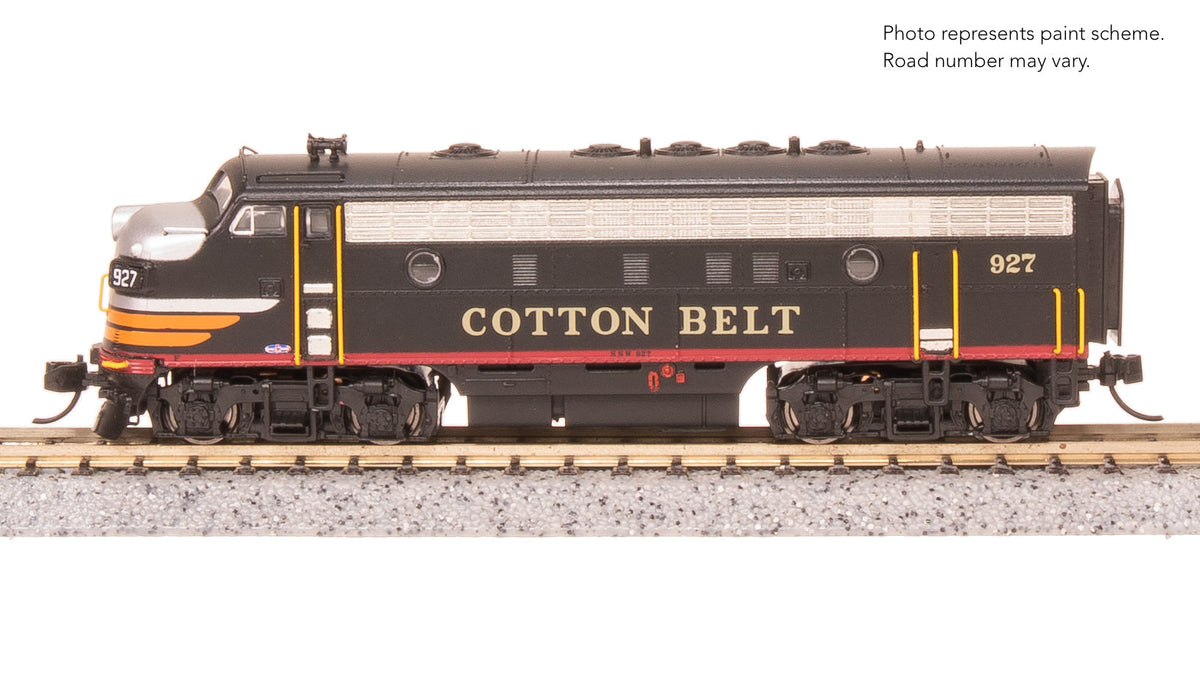 Broadway Limited Imports N EMD F7A, Cotton Belt 931, Black Widow Scheme, Paragon4 Sound/DC/DCC — product view 1