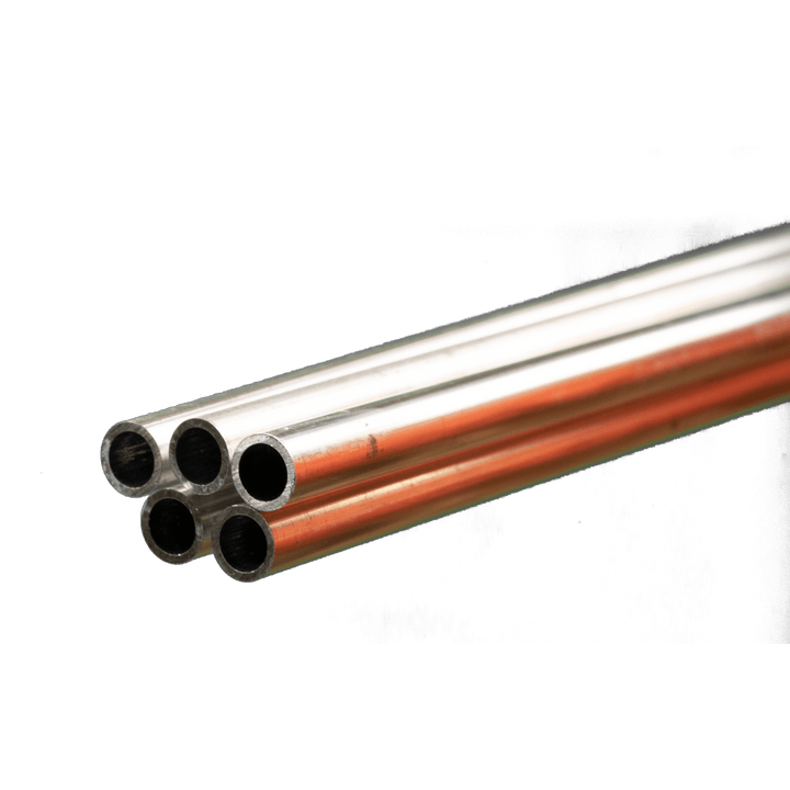Round Aluminum Tube: 5/16" OD x 0.035" Wall x 36" Long (5 Pieces) — exact K&S Engineering product image