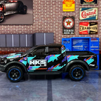 Loose Hot Wheels - 2019 Ford Ranger Raptor 4X4 Truck - Black, Blue and Purple HKS