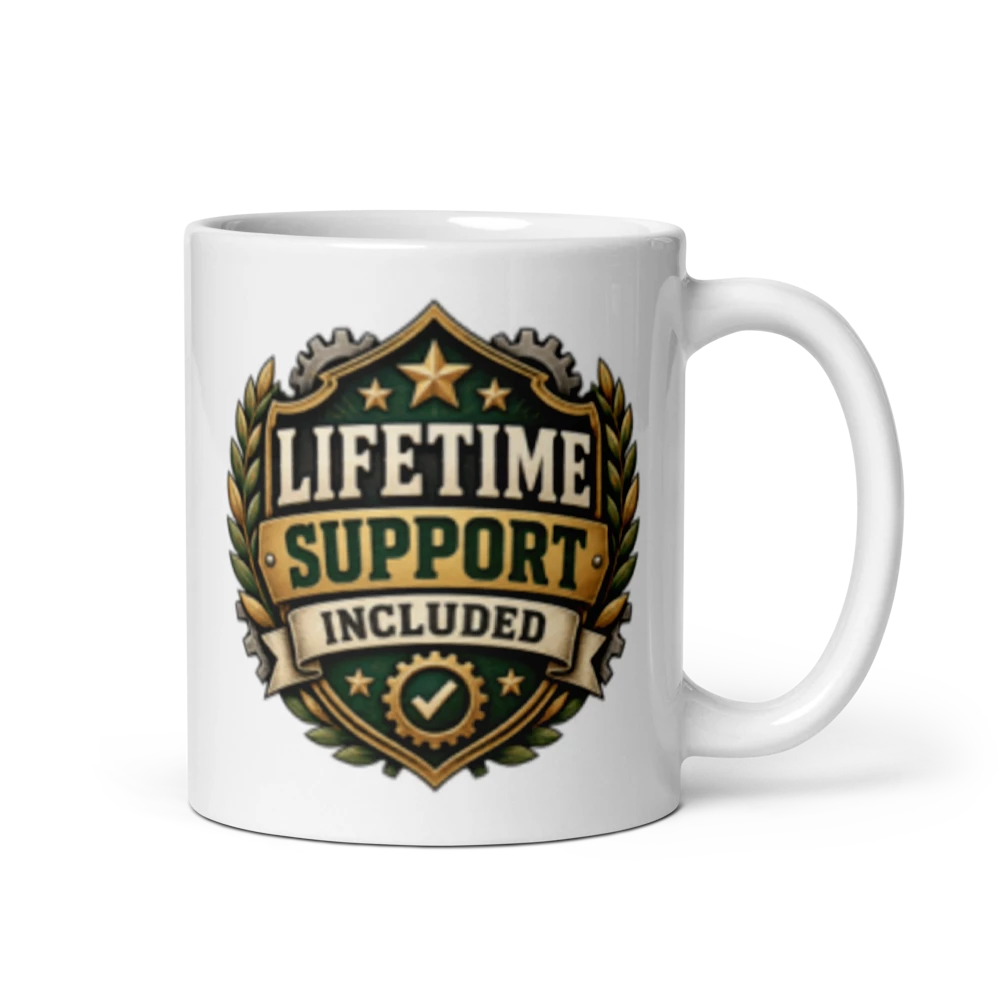 Husband Upgrade – Lifetime Support Included Double-Sided Mug product mockup