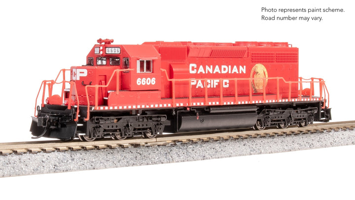 Broadway Limited Imports N EMD SD40-2, CP 6606, Golden Beaver Scheme, Paragon4 Sound/DC/DCC — product view 1