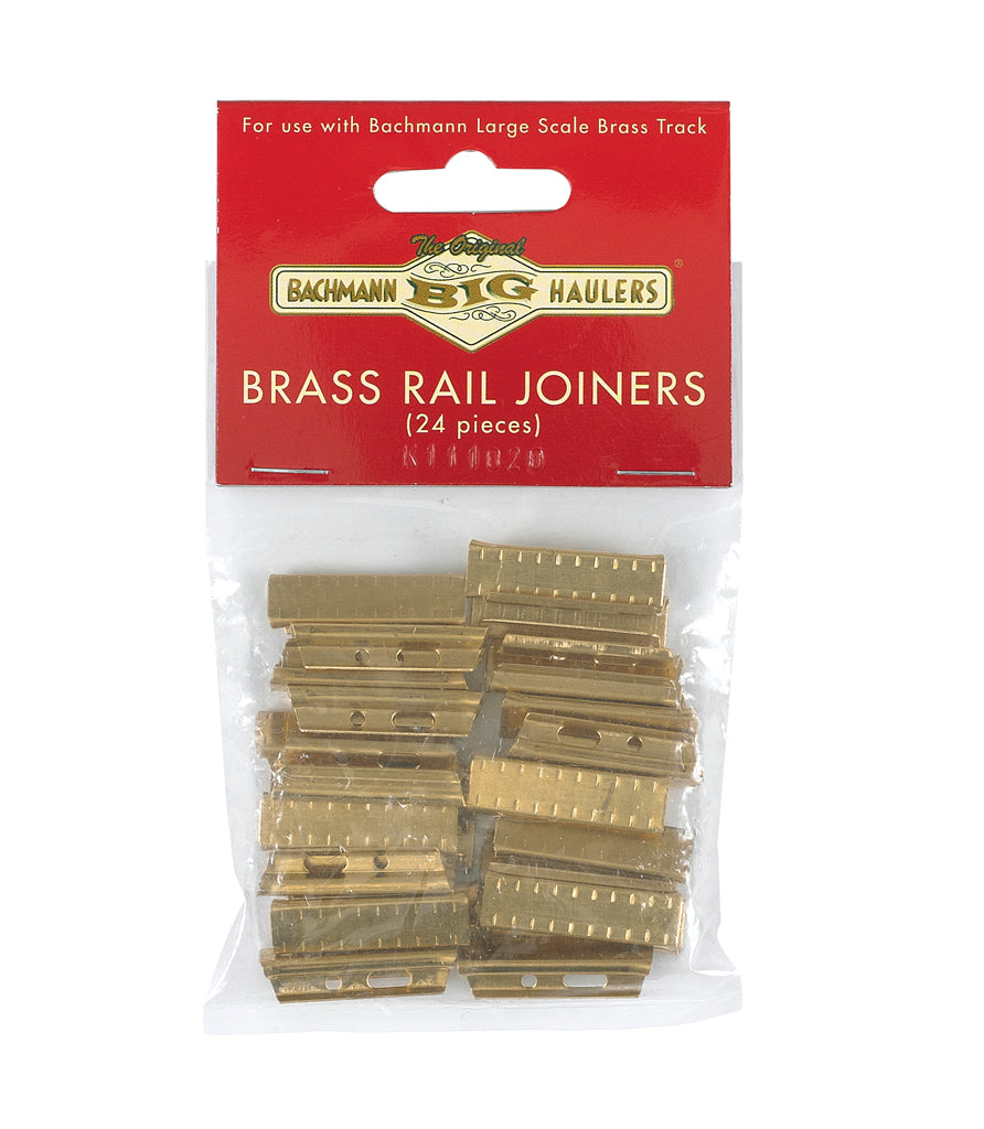 Bachmann Large Scale Brass Rail Joiners - 24 Pack #94657 - exact product image