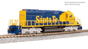 Broadway Limited Imports N EMD SD40-2, BNSF 1614, ATSF Blue/Yellow w/ Patch, No-Sound / DCC-Ready — product view 2